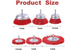 China Nylon Filament Abrasive Wire Wheel Brush Set 10 Pack supplier