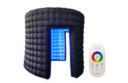 China Round Shape 360 Booth Enclosure Halloween Inflatable Photo Booth For Rent supplier