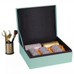 Stamping / Embossing Tea Storage Box , Custom Paperboard Boxes With Metal Tin for sale