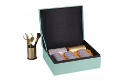China Stamping / Embossing Tea Storage Box , Custom Paperboard Boxes With Metal Tin supplier
