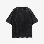 O Neck Men Blank T Shirt Custom Cotton Loose Drop Shoulder