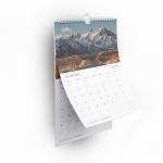 Embossing Debossing Monthly Wall Calendars Custom 365 Days Desk Advent Calendar