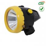 Safety Industrial Cordless Miner Cap Light 1w 4000lux 2ah Rechargeable Led for sale