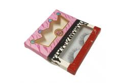 China Custom Purple Lash Boxes Textured Paper Eyelash Packaging supplier