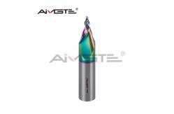 China 60 Degree Engraving Endmill 2 Flutes CNC End Mill Customized With DLC Coating supplier