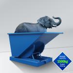 Transportable Steel Self Dumping Hopper Mini Forklift Tipper Bin Dumpster