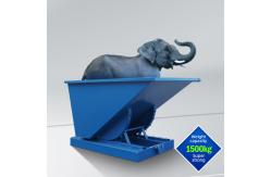 China 4ft Wide Self Dumping Hopper Forklift Bin Waste Management Skips supplier