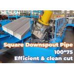 Square Downspout Roll Forming Line With Chain Drive And Embossing Technology for sale