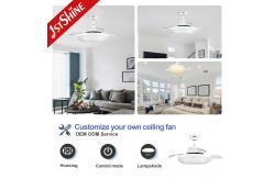 China Invisible 42 Inch Smart Bedroom Ceiling Fan With LED Light CE Approved supplier