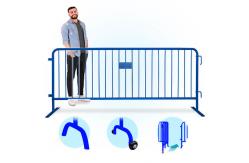 China Hot-Dipped Galvanized Crowd Control Barrier for Long Term Weather Resistance supplier