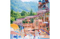 China Fiberglass Rainbow Water Slide Muti Player Commercial Pool Slides supplier