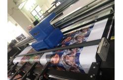 China 3.2m UV Textile Printer , Hybrid Printing Machine 4/8pcs Head supplier
