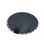Cast Iron Manhole Cover Round Single Sealed Airport With BS DIN JIS Standard for sale