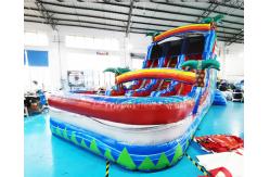 China Plato Children Castle Bounce House Inflatable Water Slide With Pool supplier
