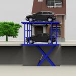 Mobile Car Scissor Lift 3m 6m Height Double Deck Mid Rise Automotive Lift for sale