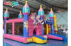 China 5.9m 19ft Fairy Wonderland Inflatable Jumping Castles With Slide supplier