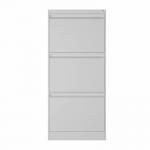 Big Storage Space 3 Drawer Lateral File Cabinet Metal Light Gray for sale