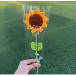 20x35cm Realistic Knitted Yarn Flower Bouquet with Multiple Color Choices for sale