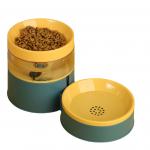 Color Contrast Automatic Feeder Machine Increase Neck Guard Water And Food Dual Purpose Dog Food Bowl for sale