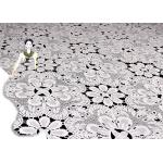 Venice Guipure Cotton Lace Fabric Embroidered Flower Water Soluble Azo Free Dyed for sale