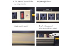 China Multi Outlet Desktop Power Strip With USB , Slim Power Bar With USB Charger supplier