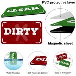 Square Double Sided Dishwasher Magnet clean dirty Target For Refrigerator