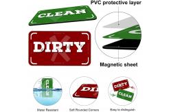 China Square Double Sided Dishwasher Magnet clean dirty Target For Refrigerator supplier