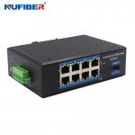 Din Rail Mount Industrial SFP Ethernet Switch 1.25G SFP slot to 8 10/100/1000Mpbs RJ45 Network Switch for sale