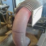 Mandrel pushing High Frequency Heating System Elbow Bending Hot Forming machine for sale