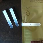 Different Models Plastic Bag Clips For Face Mask Bag Packaging , 8.9*0.7mm Size for sale