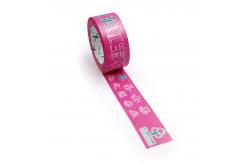 China Printed Clear Fragile Plastic Bopp Packing Tape Customized Service supplier