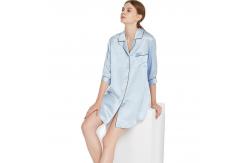 China 22mm Silk Pajamas Long Sleeve Pure Silk Sleepwear Pajama Set supplier