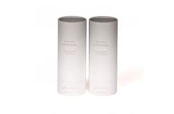 China OEM White Cosmetic Cardboard Tube Packaging with Silk Screen Printing supplier