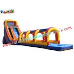 Commercial grade 0.55mm PVC tarpaulin Outdoor Inflatable Slip N Water Slides for Kids for sale
