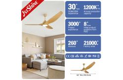 China Remote Control 230V 50hz Ceiling Fan Energy Saving With Led Light supplier