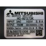 low inertia, low power 0.75kw 3000r/min HC-KFS73K Mitsubishi Industrial Servo Motor for sale