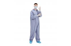 China Purple PPE Disposable Protective Coverall 30gsm To 70gsm Fire Retardant Spunlace Cloth supplier