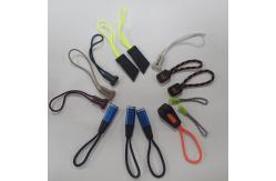 China Bags Handbag Rubber Zipper Pulls Custom Logo Round Rope String supplier