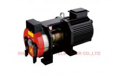 China Roping 2:1 Elevator Gearless Traction Machine For Elevator Components supplier