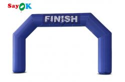 China Inflatable Race Arch 210D 6m 20ft Blue Giant Inflatable Arch Start Finish Line supplier