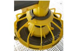 China 330mm Broiler Pan Feeder Poultry Automatic Pan Feeding System supplier