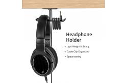China Under Desk Headset Holder Wall Mount Gaming Headset Hook 3M VHB tape supplier