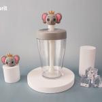 FDA Plastic Straw Water Bottle for sale