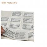 Embossed Textured Paper Stickers Rectangle Custom Business Sticker Labels