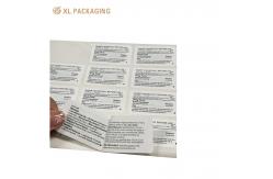 China Embossed Textured Paper Stickers Rectangle Custom Business Sticker Labels supplier