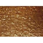 Fashion Brass / Aluminum Alloy Metallic Mesh Fabric Colth Sequin Fabric for sale