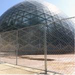 Secure galvanized movable fence temporary chain link fence panels