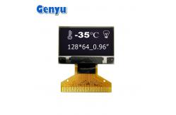 China Thin 0.96 Inch OLED Module 128x64 Resolution SSD1315 30pin Soldering FPC supplier