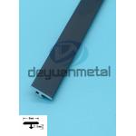 Black Aluminum T Profiles Flooring Trim With One Arrow for sale