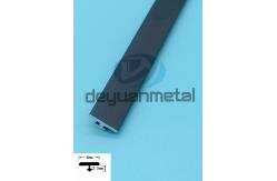 China Black Aluminum T Profiles Flooring Trim With One Arrow supplier
